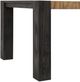Elements International Breckenridge Oak Dining Table with Black Base-2