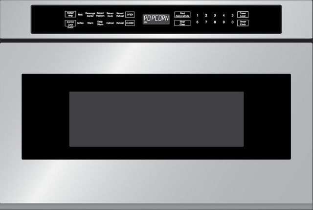 Fulgor® Milano Distinto 1.2 Cu. Ft. Stainless Steel 1.2 Cu. Ft. Drawer Microwave