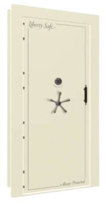 Liberty Safe White Marble Out-Swing Left Hinge Electronic Vault Door-0