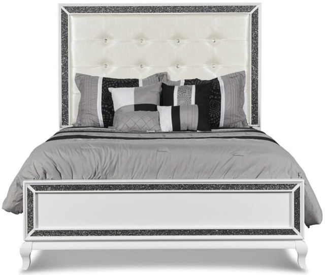 New Classic® Home Furnishings Park Imperial White Western King Bed-1