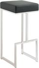 Coaster® Gervase Black/Chrome Square Bar Stool-0