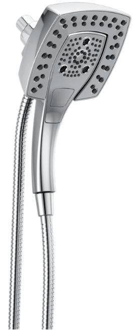 Delta Universal Showering Chrome 2.5 GPM H2Okinetic® In2ition® 5-Setting Two-in-One Shower-0