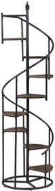 Coaster® Roseglen Rustic Brown/Black 8-Shelf Staircase Bookcase-0