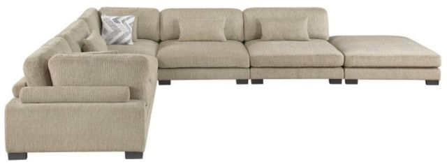 Homelegance® Tinley 6-Piece Brown 135" Modular Sectional with Ottoman-2