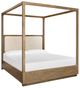 Magnussen Home® Westbourne Dark Umber/Milo Ivory King Upholstered Poster Bed-0