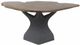 Furniture Classics Weller Natural Wood Top Dining Table with Black Base-0
