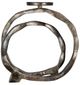 A & B Home Antique Gold Aluminum Candle Holder-1