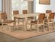 Steve Silver Co. Reid 7-Piece Brown/Sand Dining Table Set-1