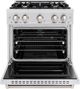 ZLINE Classic 30" Satin Stainless Steel Pro Style Dual Fuel Range-1