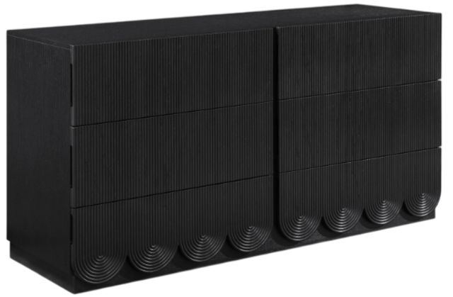 Meridian Furniture Scallop Black Dresser-0
