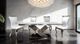 Furniture of America® Palazzo 7-Piece Chrome Dining Table Set with White Chairs-0