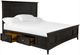 Magnussen Home® Westley Falls Graphite Complete California King Panel Bed with Storage Rails-3