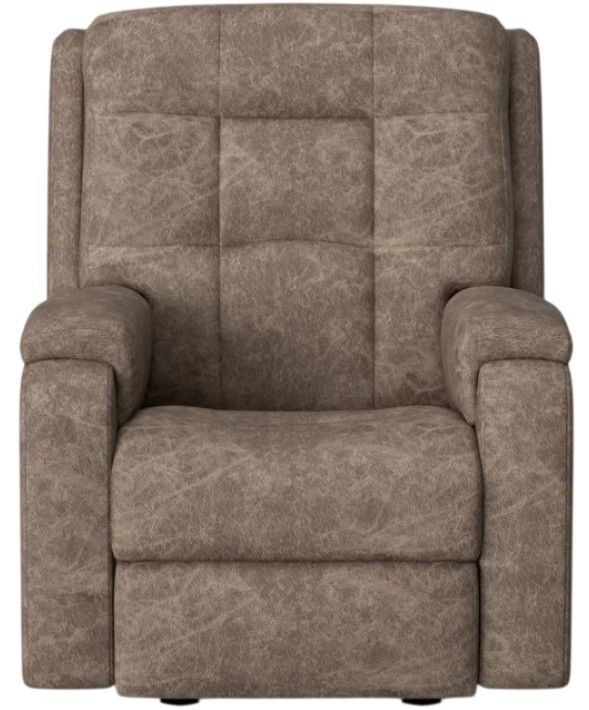 Flexsteel® Customizable Arlo Leather Power Recliner with Power Headrest-3