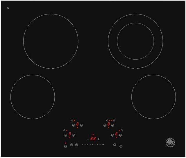 Bertazzoni Professional Series 24" Nero Electric Cooktop