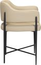TOV Furniture Sezanne Matte Black/Taupe Dining Chair-4