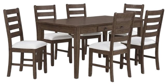 New Classic® Home Furnishings Echo 7-Piece Chestnut Dining Table Set-0