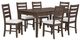 New Classic® Home Furnishings Echo 7-Piece Chestnut Dining Table Set-0