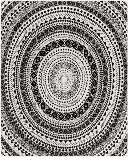 Surya Ekena Black 50"x60" Throw Blanket-2