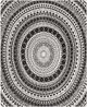 Surya Ekena Black 50"x60" Throw Blanket-2