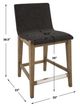 Uttermost® Klemens Chocolate Counter Stool-2