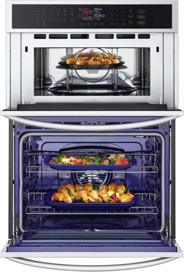 LG 30” PrintProof® Stainless Steel Electric Built In Oven/Microwave Combo-5