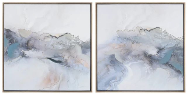Crestview Collection Galloway 2-Piece Silver Wall Art Set-0