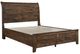 Homelegance® Jerrick Burnished Brown Queen Storage Sleigh Platform Bed-3