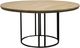 Harp & Finial® Malec Brown Dining Table with Black Base -0