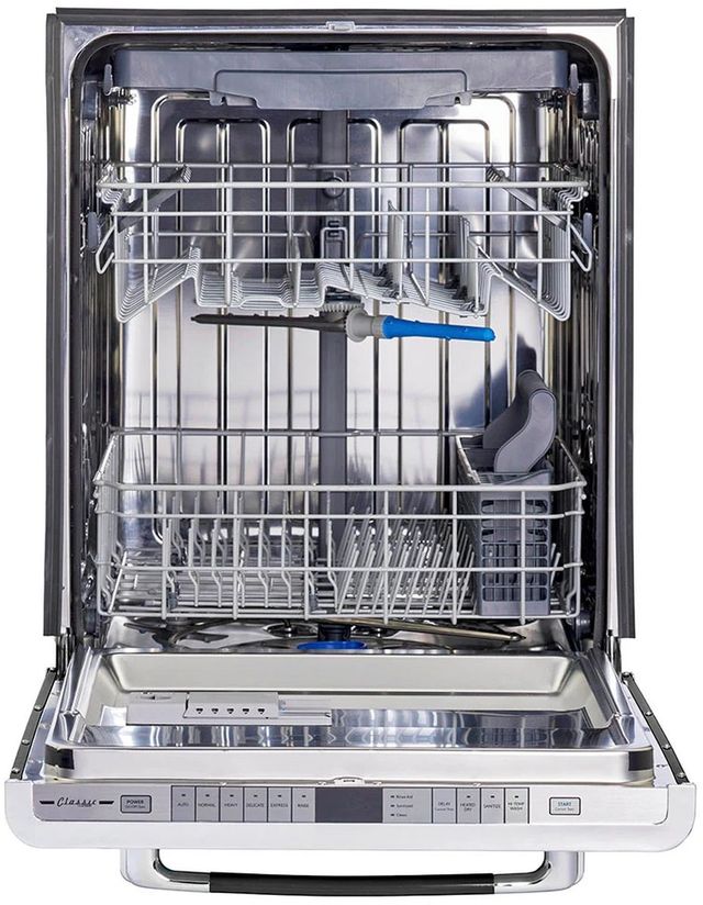 Unique® Appliances Classic Retro 24" Midnight Black Built In Dishwasher-1