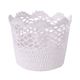 A & B Home White 6" Lace Basket-0