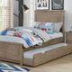 Furniture of America® Vevey Wire-Brushed Warm Gray 4-Piece Bedroom Set-1