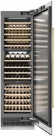 ZLINE Autograph Edition 24" 12.4 Cu. Ft. Triple Zone 100 Bottle Column Wine Cooler in Stainless Steel and Polished Gold Accents-4
