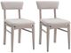 Bassett Mirror Horizons 2-Piece White Dining Chair-0