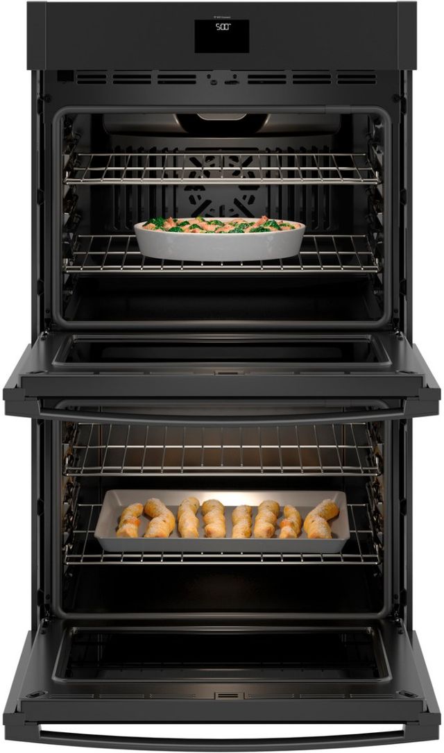 GE® 30" Black Double Electric Wall Oven-3