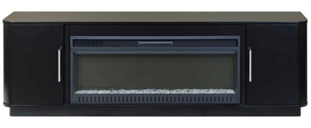 Martin Furniture Uptown Black 76" Fireplace TV Stand-2
