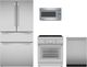 Thermador® 4 Piece Stainless Steel Induction Kitchen Package-0