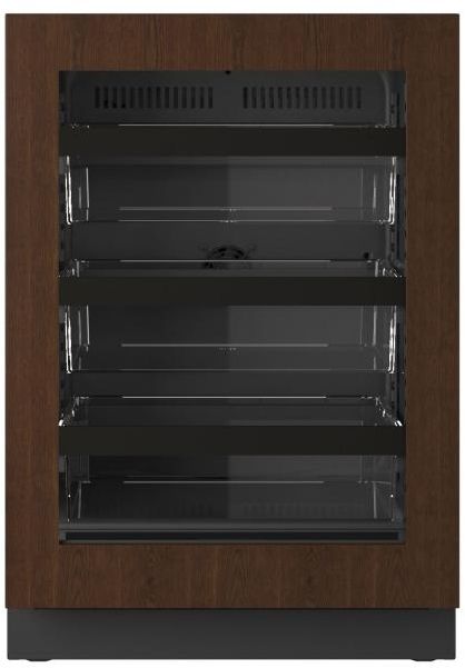 U-Line® Seamless Collection 24" 5.1 Cu. Ft. Panel Ready Refrigerator with Glass Door-0