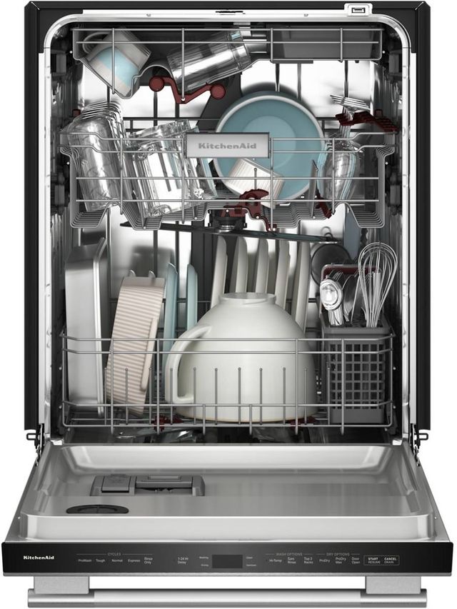 KitchenAid® 24" PrintShield™ Stainless Steel 360° Max Jets™ Third Rack Top Control Built-In Dishwasher with ProDry™ System-3