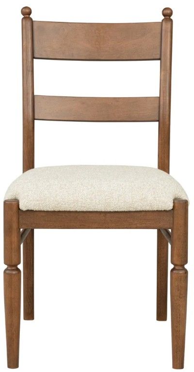 Flexsteel® Azalea 2-Piece Oatmeal/Walnut Upholstered Dining Side Chair Set-4