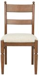 Flexsteel® Azalea 2-Piece Oatmeal/Walnut Upholstered Dining Side Chair Set-4