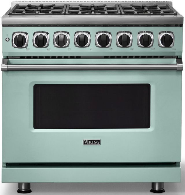 Viking® 7 Series 36" Splash Pro Style Dual Fuel Range-2