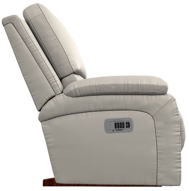 La-Z-Boy® Greyson Ice Leather Power Rocking Recliner with Headrest and Lumbar-3