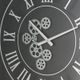 A & B Home Silver Gear Clock-2