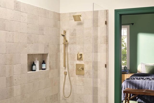 Delta Velum™ Monitor® 14 Series Champagne Bronze Tub and Shower Trim-2