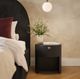 TOV Furniture Marlow Black Round Nighstand with Drawer-1