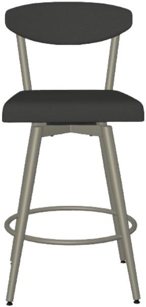 Amisco Customizable Wilbur Upholstered Swivel Counter Stool-1