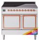 Ilve® Nostalgie II Noblesse 40'' Custom RAL Color Pro Style Induction Range with Copper Trim-0