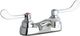 Elkay Chrome 4" Centerset Exposed Deck Faucet with Integral Spout and 4" Wristblade Handles-0