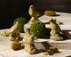 A & B Home 4-Piece Glazed Green Birds Statue Set-1