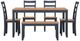 Signature Design by Ashley® Gesthaven 6-Piece Blue/Natural Dining Set-1